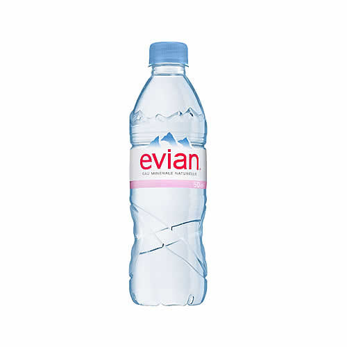 Evian gāzēts minerālūdens 0.5L | Multum