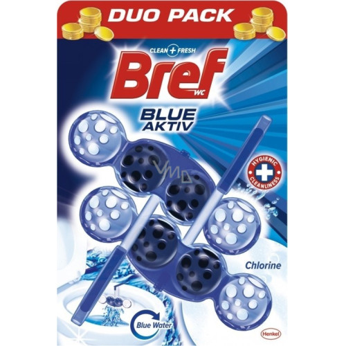 Bref Blue Chlorine tualetes podas skalošanas bloks ar hloru 2x50g | Multum