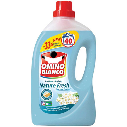 Omino Bianco Nature Fresh veļas mazgāšanas želeja 40x 2L | Multum
