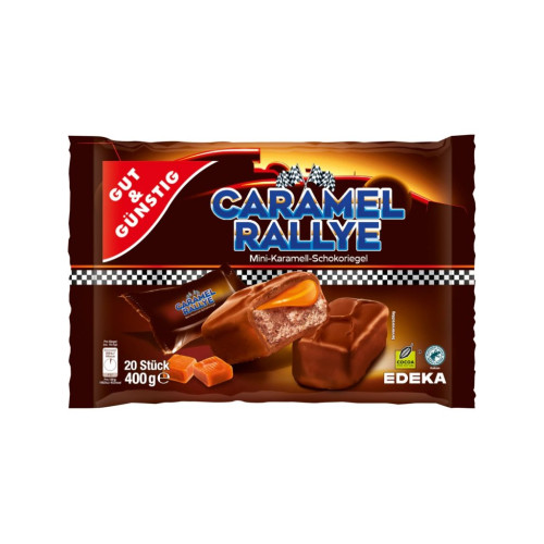 G&G Caramel Rallye mini šokolādes batoniņi ar karameli 400g | Multum