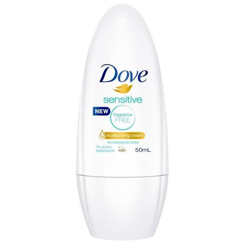 Dove Sensitive dezodorants - rullītis bez smaržas, jutīgai ādai 50ml | Multum