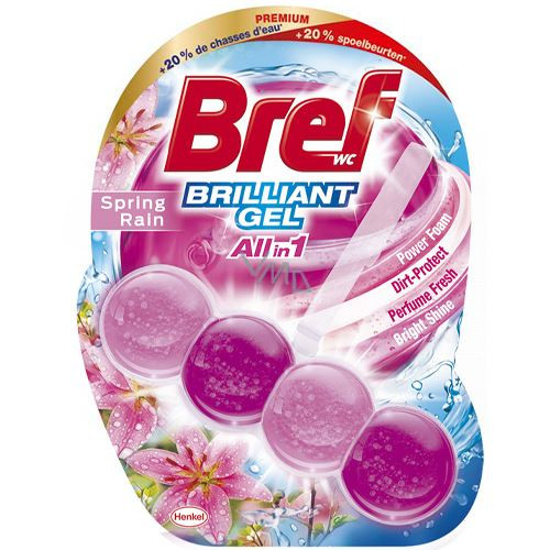 Bref Brilliant Gel Spring Rain tualetes skalošanas bloks 42g | Multum