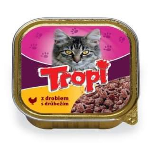 Tropi pastēte ar mājputnu gaļu kaķiem 100g | Multum