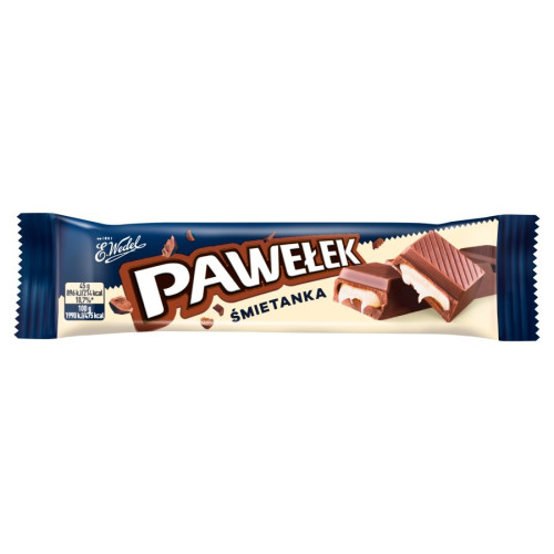 E.Wedel Pawelek šokolādes batoniņš ar krējuma pildījumu (satur alkoholu) 45g | Multum