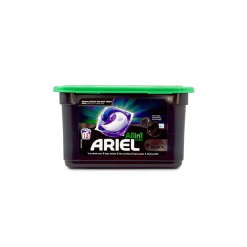 Ariel 3in1 Black veļas mazgāšanas kapsulas melnas veļas mazgāšanai 13x | Multum