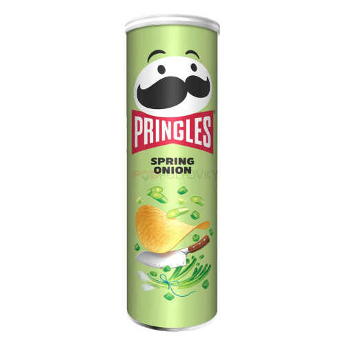Pringles Spring Onion čipsi ar pavasara lociņu garšu 165g | Multum