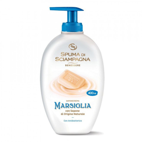 Spuma di Sciampagna šķidrās ziepes ar tradicionālu marseļas aromātu 400ml | Multum