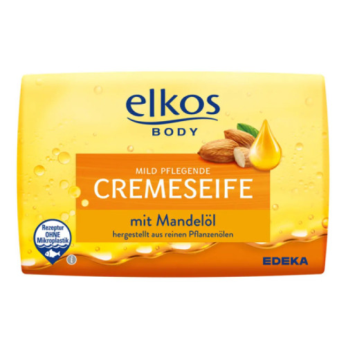 Elkos Cremeseife ziepes ar mandeļu eļļu 150g | Multum