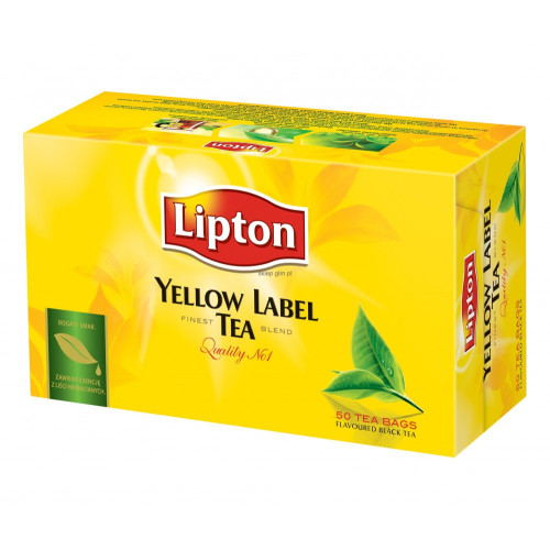Lipton Yellow Label melnā lapu tēja 50x2g | Multum