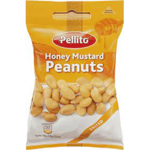 Pellito zemesrieksti ar medus un sinepju garšu 50g | Multum