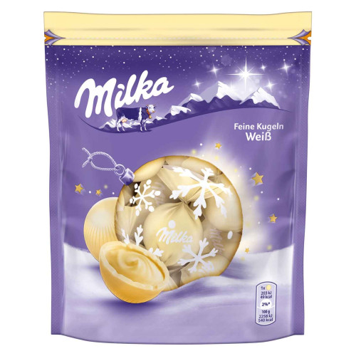 Milka baltās šokolādes konfektes 90g | Multum