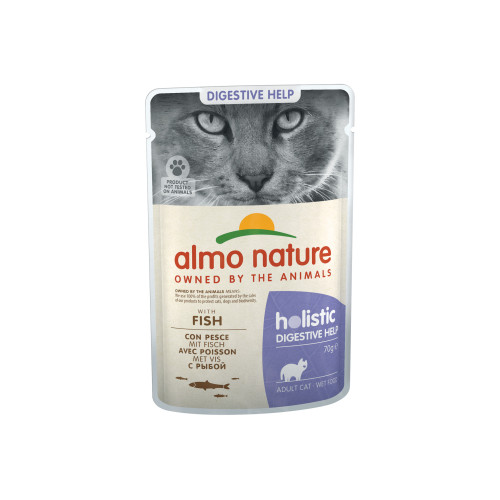 Almo Nature Holistic Sensitive slapjā barība ar zivi kaķiem 70g | Multum