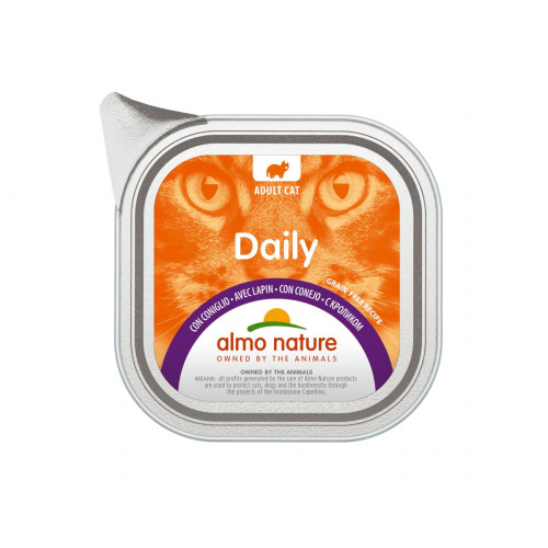 Almo Nature Daily slapjā barība ar truša gaļu kaķiem 100g | Multum