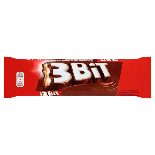 3Bit šokolādes batoniņš ar piena krēma pildījumu un cepumu 46g | Multum