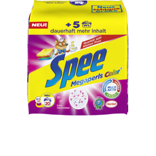 Spee MegaPerals veļas pulveris krāsainai veļai 20x 1.35kg | Multum