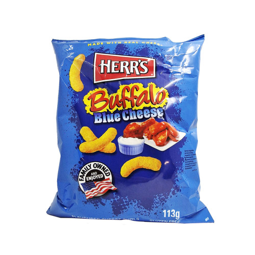 Herr's Buffalo Blue kukurūzas čipsi ar zilā siera garšu 113g | Multum
