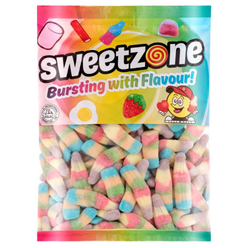 SweetZone Rainbow Bottles želejas konfektes 1kg | Multum