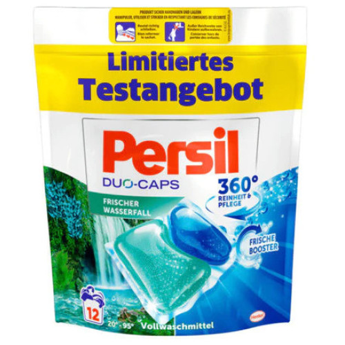 Persil Duo Caps veļas kapsulas ar ūdenskrituma svaiguma aromātu 12gab | Multum