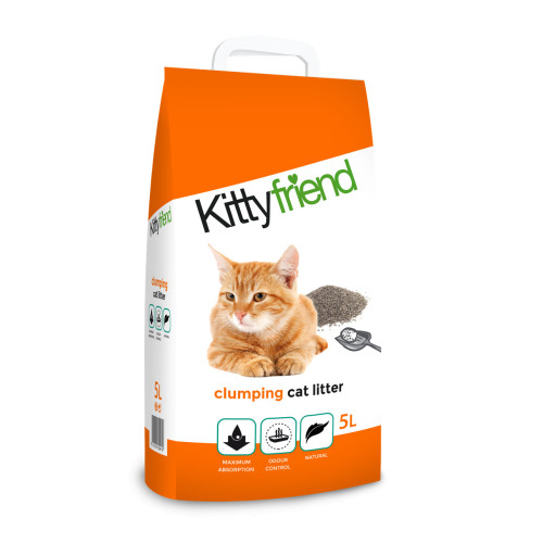 KITTYFRIEND cementējošās smiltis kaķiem 5L | Multum
