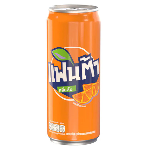 Fanta (Taizeme) gāzēts dzēriens ar apelsīnu garšu 325ml | Multum