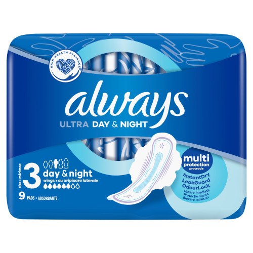 Always Day&Night higiēniskās paketes 9gab | Multum