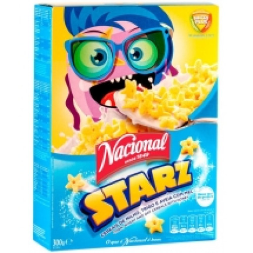 Nacional Starz brokastu pārslas ar medu 300g | Multum