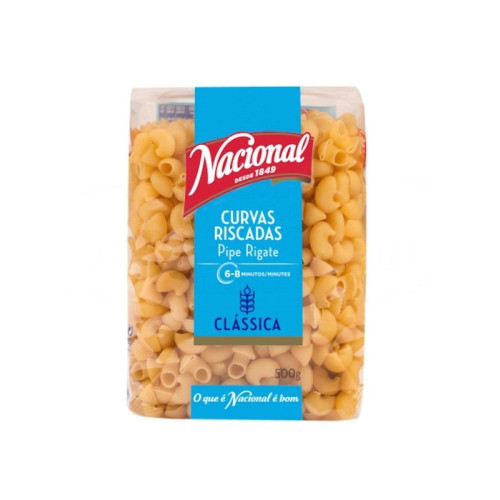 Nacional Pipe Rigate augstākās kvalitātes makaroni 500g | Multum