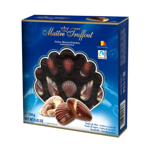 Maitre Truffout šokolādes konfektes - gliemežvāki 250g | Multum