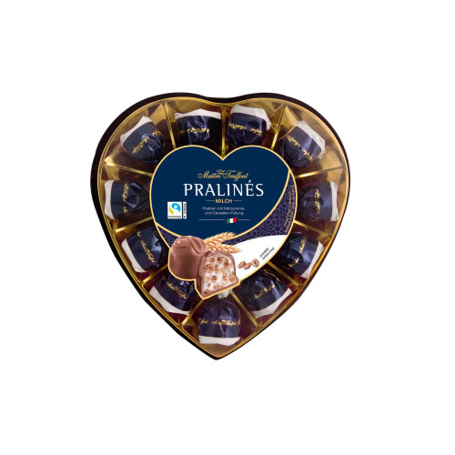 Maitre Truffout piena šokolādes konfektes ar uzpūstiem graudiem 165g | Multum
