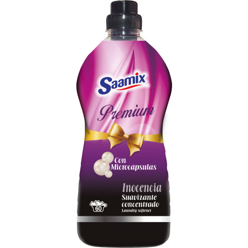 Saamix Premium koncentrēts veļas mīkstinātājs ar mikrokapsulām 1.5L 60x | Multum