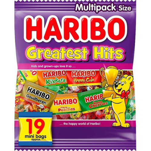 Haribo Greatest Hits želejas konfekšu izlase 19gab, 475g | Multum