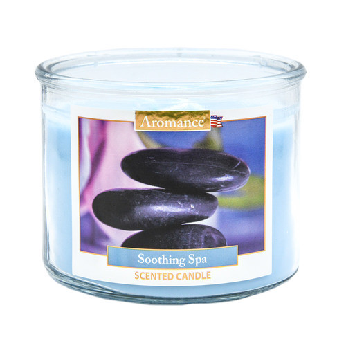 Aromance aromatizēta svece ar nomierinošu spa aromātu 340.2g | Multum