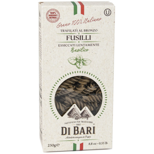 Di Bari Fusilli makaroni ar baziliku 250g | Multum