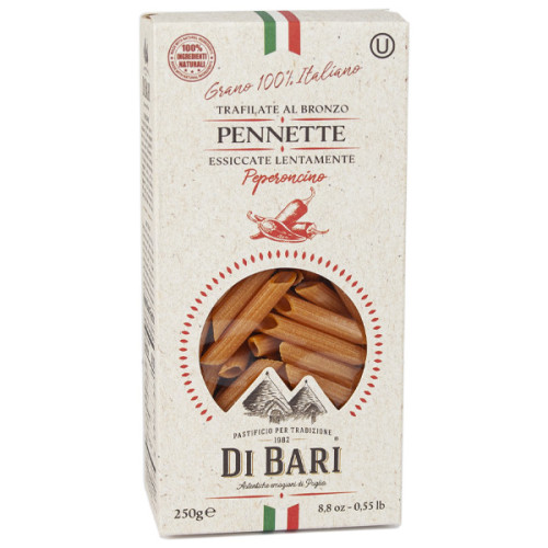 Di Bari Pennette makaroni ar čili pipariem 250g | Multum