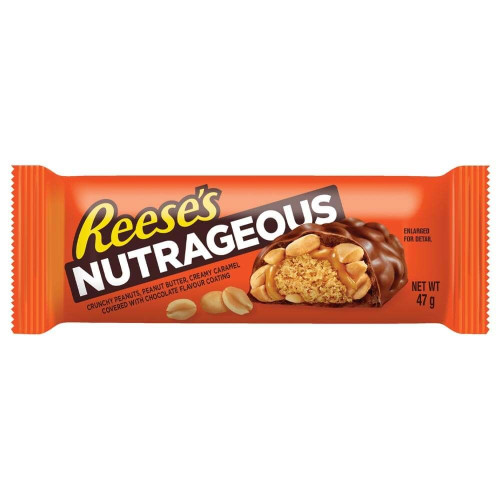 Reese's šokolādes batoniņš ar zemesriekstiem un karameļu pildījumu 47g | Multum