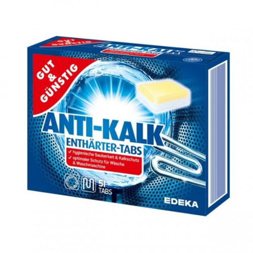 G&G Anti-Kalk atkaļķošanas tabletes veļasmašīnai 51gab | Multum