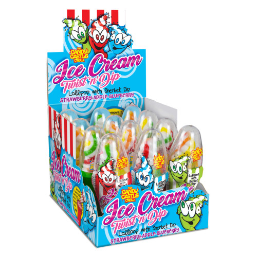Candy Castle Crew Ice Cream konfekte ar zemeņu, ābolu vai melleņu garšu 27g | Multum