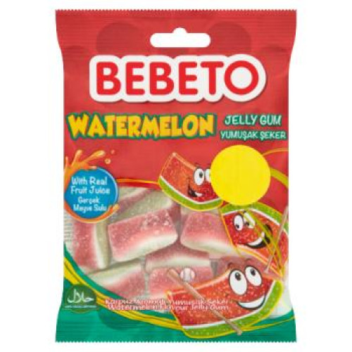 Bebeto želejas konfektes ar arbūzu garšu 70g | Multum