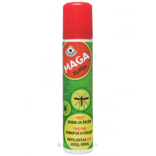 MAGA insektu atbaidīšanas aeresols ar citronzāles un rozmarīna aromātu, 100ml | Multum