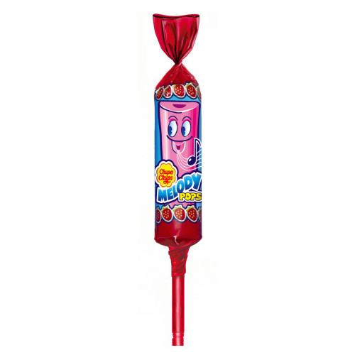 Chupa Chups Melody zemeņu garšas ledene uz kociņa 15g | Multum