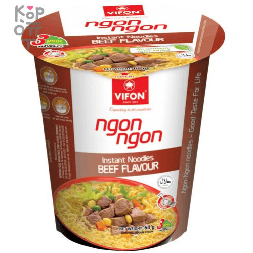 Vifon nūdeles ar liellopu garšu, trauciņā 60g | Multum