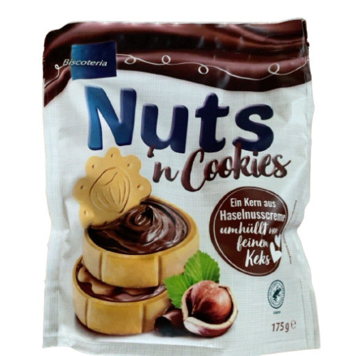 Biscoteria cepumi ar lazdu riekstu krēmu 175g | Multum