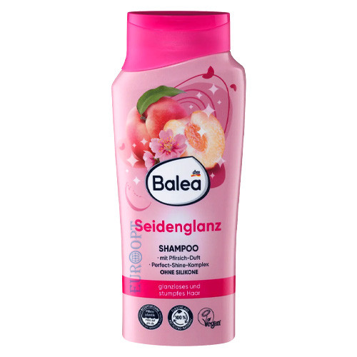 Balea šampūns ar persiku smaržu, novājinātiem un blāviem matiem 300ml | Multum