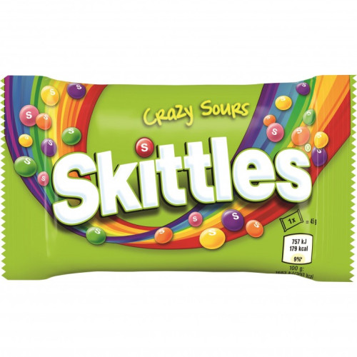 Skittles Crazy skābās dražejas 38g | Multum