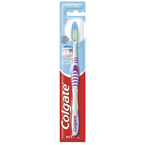 Colgate Extra Clean vidēji cieta zobu birste, 1gab | Multum