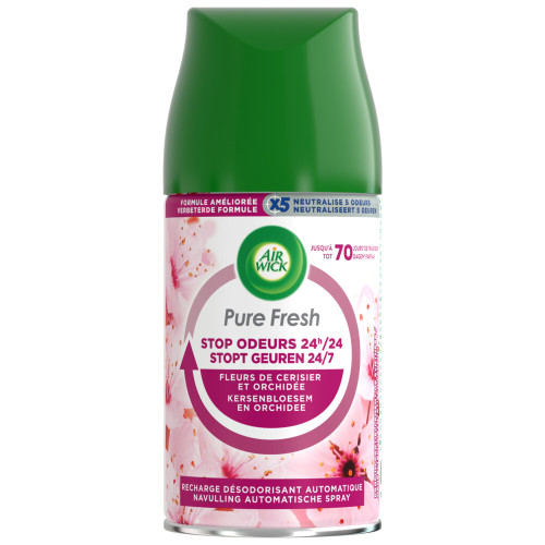 Air Wick Freshmatic gaisa atsvaidzinātaja rezerve ar ķiršu ziedu aromātu 250ml | Multum