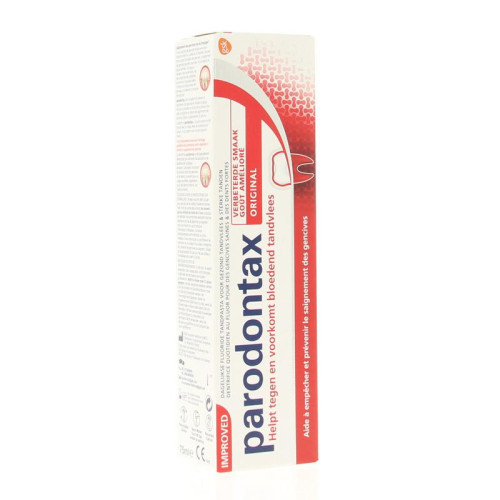 Parodontax baltinoša zobu pasta pret smaganu asiņošanu 75ml | Multum