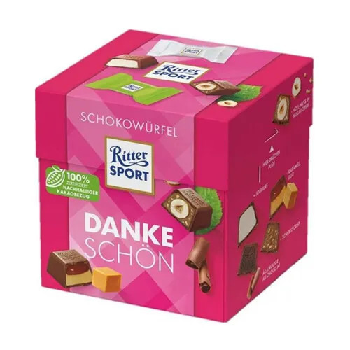 Ritter Sport Thank You šokolādes gabaliņu asorti 176g | Multum
