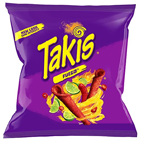 Takis Fuego kukurūzas čipsi ar laima un čili garšu 28g | Multum
