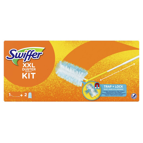 Swiffer XXL putekļu savākšanas slotiņas komplekts - kāts + 2gab lupatiņas - rezerves | Multum